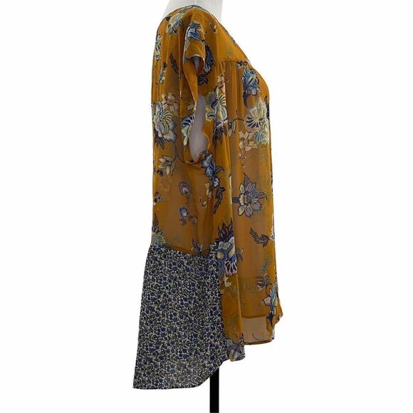 Dr2 by Daniel Rainn Twin Print Peplum Tunic 3x Nwt - Picture 5 of 10